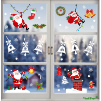Kerst raamstickers - Set 5